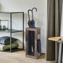 Rustic Umbrella Holder with 4 Hooks