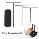 3 Tier Black Metal Jewelry Display Treer Stand with Tray Storage