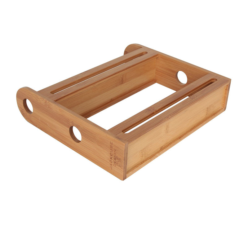 2 Tier Bamboo Spice Bottle Rack