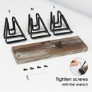 Rustic Wood Adjustable Vertical Monitor Laptop Stand