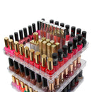 3 Tier Clear 360 Rotating Nail Polish Holder with Acrylic Guard