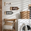 Set of 3 Laundry Room Décor Home Vintage Wall Art