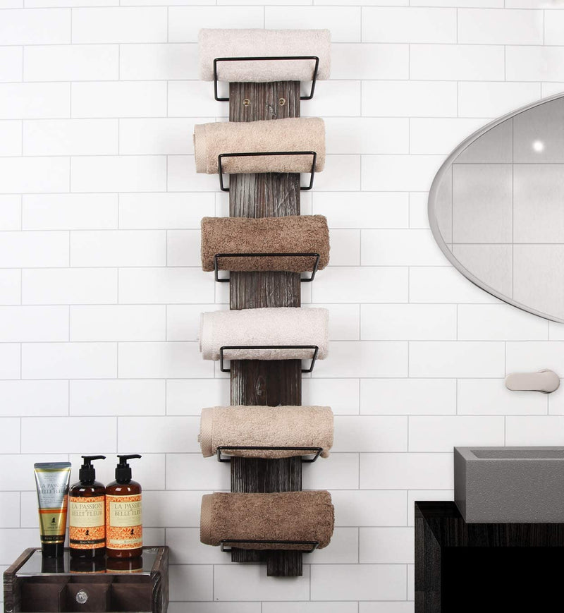 5 Tier Wall Mount Black Metal and Wood Essential Oil Organizer – J JACKCUBE  DESIGN