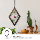 Diamond Frame Hanging Airplant Holder