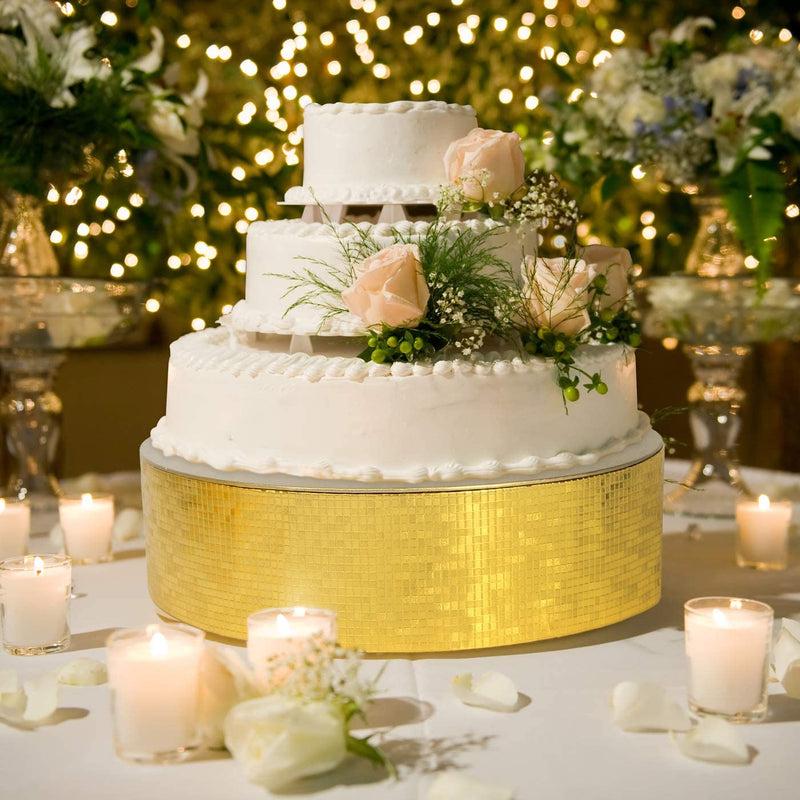 Gold Cake Display Stand Tray -(12 inches)