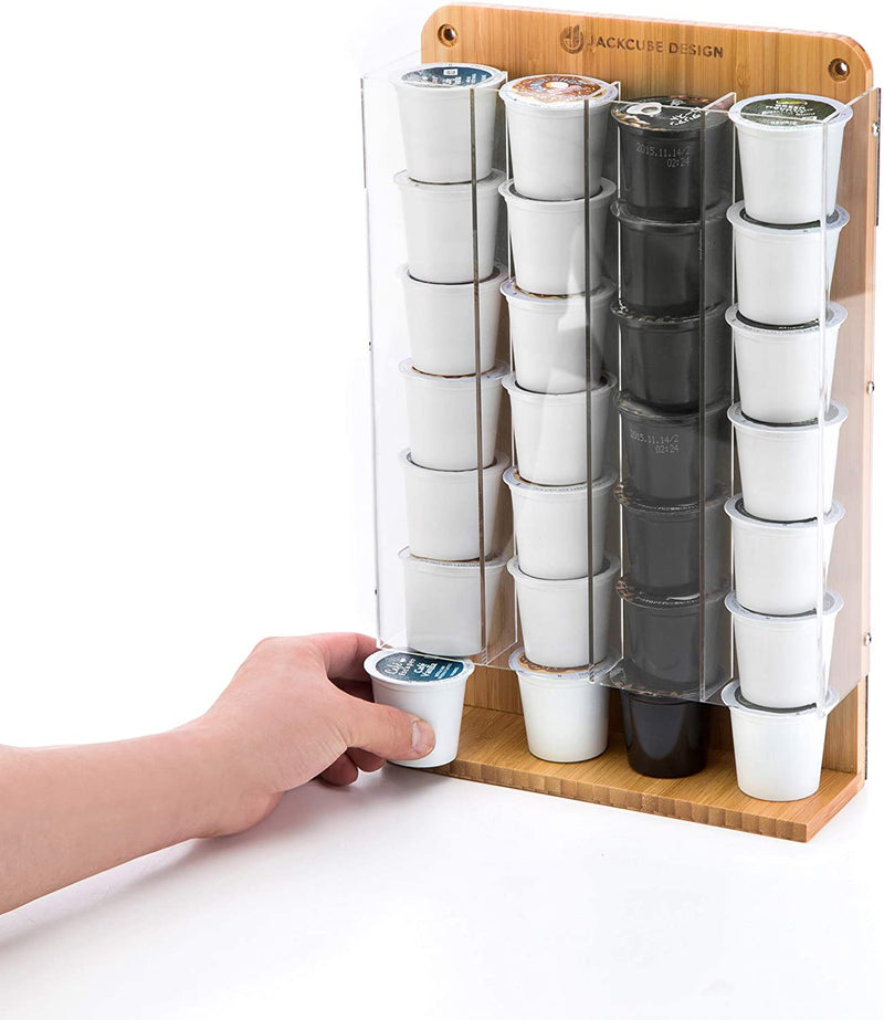 Wall Mount K Cup Coffee Dispenser Organizer with Magnet