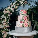 Silver Cake Display Stand Tray -(12 inches)