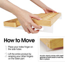 Acrylic Paint Wood Stand Organizer Rack with 61 Compartments