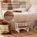 Solid Wood 2-Step Stool