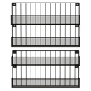 Set of 2 Wall Mount Spice Bottle Rack (2 Tier)