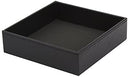 Leather Rubber Finger Scraper Matte Valet Tray Storage (Black)