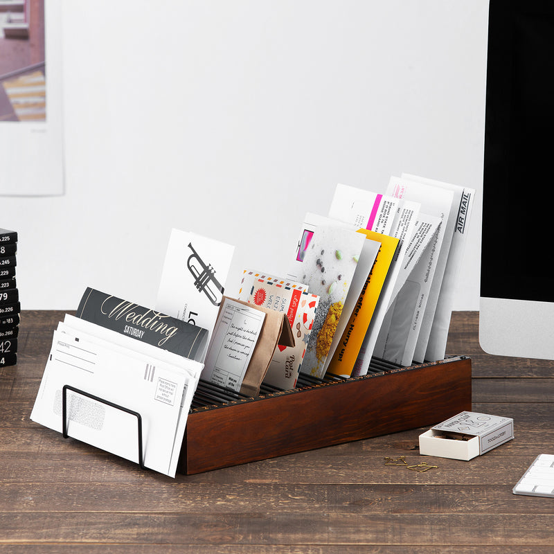 Monthly Office Desktop Bill & Mail Organizer (31 Sections)