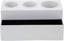 Hair Dryer and Styling Product Tool Holder Organizer with 4 Comparments (White)