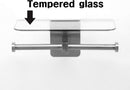Double Toilet Paper Holder with Glass Shelf
