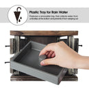 Rustic Umbrella Holder with 4 Hooks