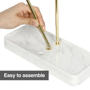 3 Tier Gold Metal Jewelry Display Stand with Marble Tray