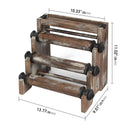4 Tier Rustic Wood Bracelet Display Stand