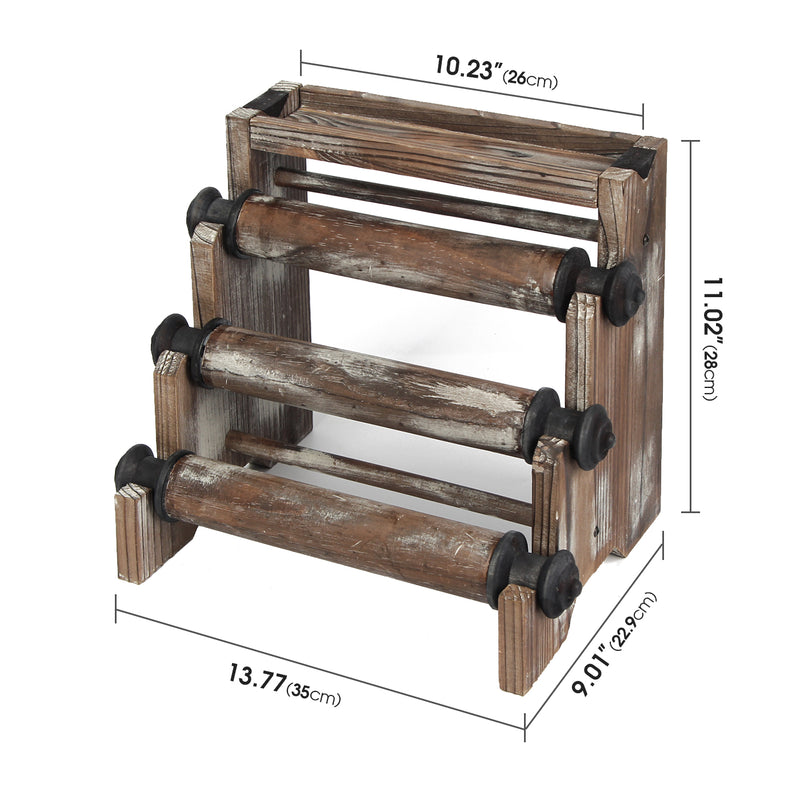 4 Tier Rustic Wood Bracelet Display Stand – J JACKCUBE DESIGN