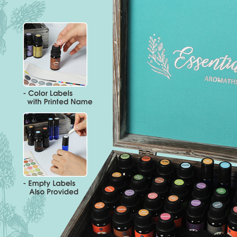 Essential Oil Storage Boc Organizer with 70 Slots