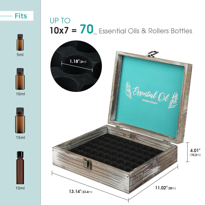 Essential Oil Storage Boc Organizer with 70 Slots
