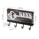 Wooden Key Holder with 4 Hooks