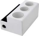 Hair Dryer and Styling Product Tool Holder Organizer with 4 Comparments (White)