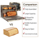 Bread Storage Container Box with Chalkboard