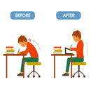 Wide Wooden Tablet, Book Stand for Desk with Black Plastic Legs