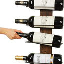 Wall Mount Wine Rack Organizer for 9 Bottles