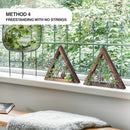 Set of 2 Triangle Frame Hanging Airplant Holder