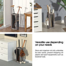 Rustic Umbrella Holder with 4 Hooks