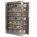 Wall Mount Military Coin Display Shadow Box