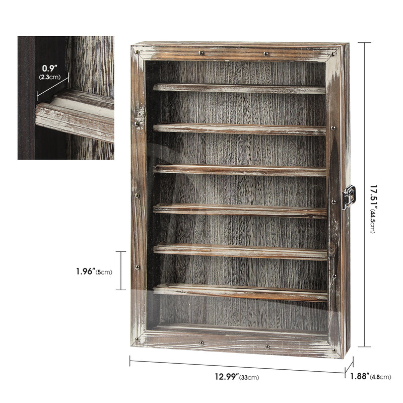 Wall Mount Military Coin Display Shadow Box