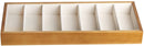 7 Compartment Wooden Sunglass Display Organizer