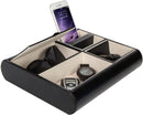 Valet Tray Organizer for Nightstand and Desk (Black)