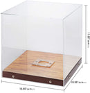 Basketball Display Case with Wooden Base