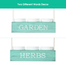 Rustic Blue Hanging Planter with 3 Pots