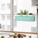 Rustic Blue Hanging Planter with 3 Pots