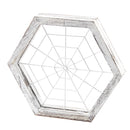 Rustic Wood Hexagon Shape Air Plant Holder