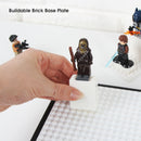 Acrylic Minifigure Display Case with Brick Building Base