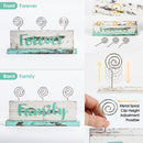 Multi-photo Gallery Display Holder with 3 Wire Clips