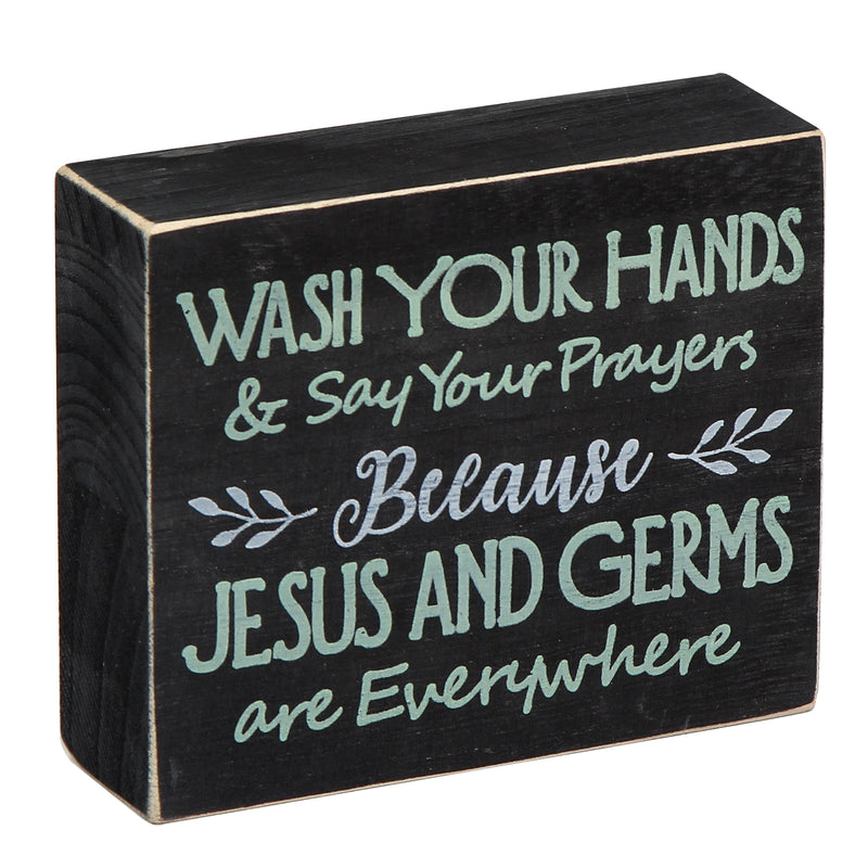 Farmhouse Vintage Decorative Bathroom Sign Décor Box