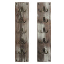 Set of 2 Wall Mount Sunglasse Storage Organizer with 5 Metal Hooks (Each)