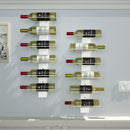 White Wall Mount Wine Rack Organizer for 9 Bottles
