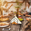 Wooden Napkin Holder with Black Metal Wire