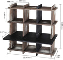 Wooden Bathroom Shelf with 9 Comparments