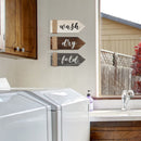 Set of 3 Laundry Room Décor Home Vintage Wall Art