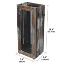 Rustic Umbrella Holder with 4 Hooks