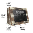 Bread Storage Container Box with Chalkboard