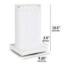 Rotating White Two-Sided Jewelry Display Stand
